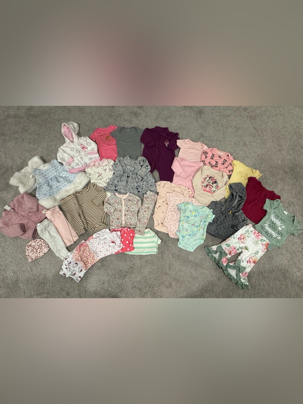 Baby girl clothing bundle size 0-3 and 3 months